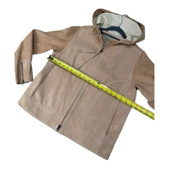 The Territory Ahead Suede Leather Full Zip Hood Jacket Women’s Size M - Picture 10 of 12